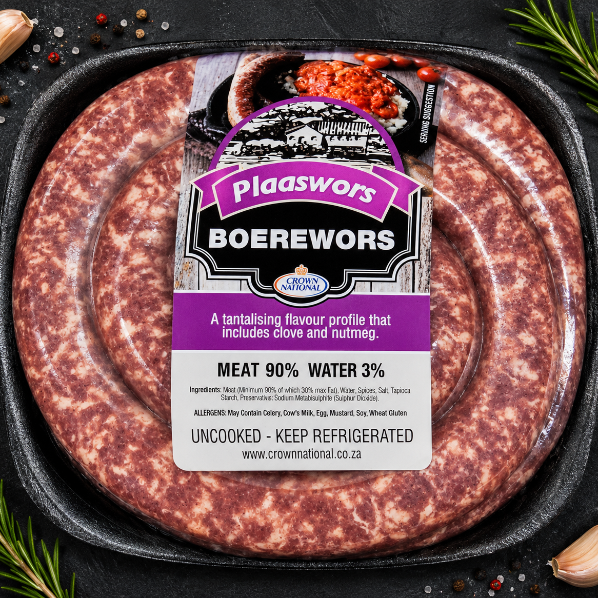Plaaswors Boerewors